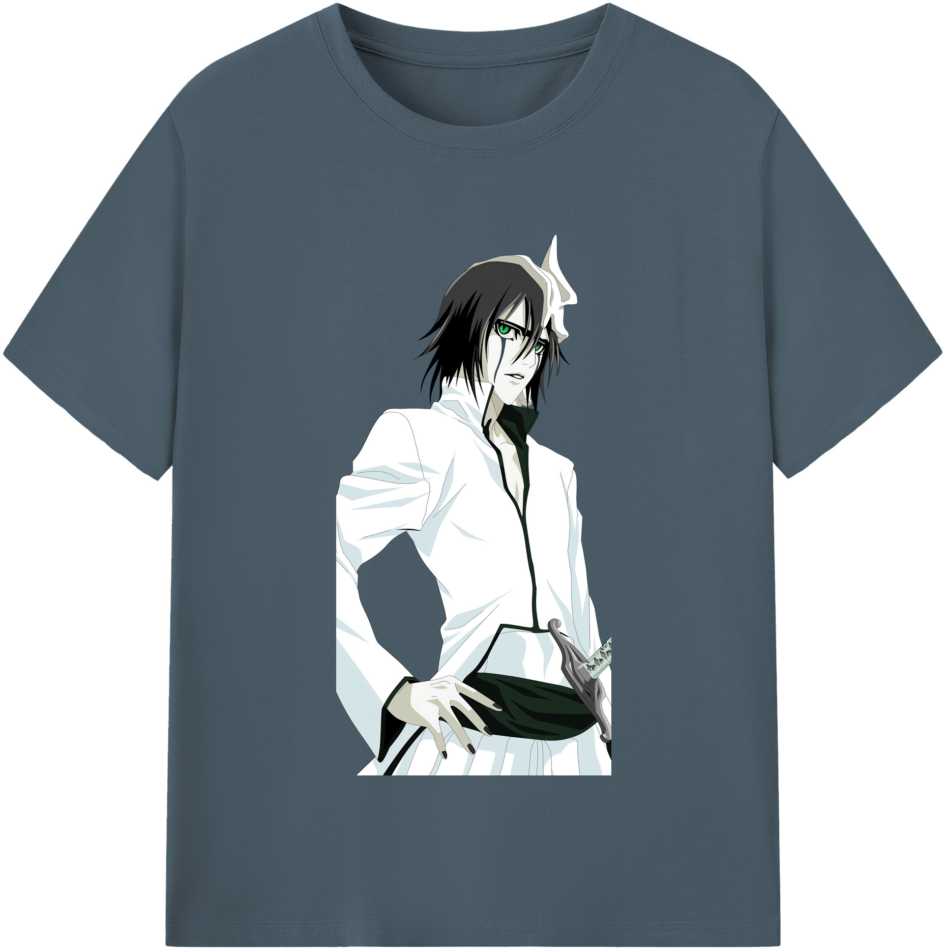 （画像用） ブリーチ ウルキオラ·シファー BLEACH Ulquiorra cifer 綿100％半袖Tシャツ（フロントプリント）
